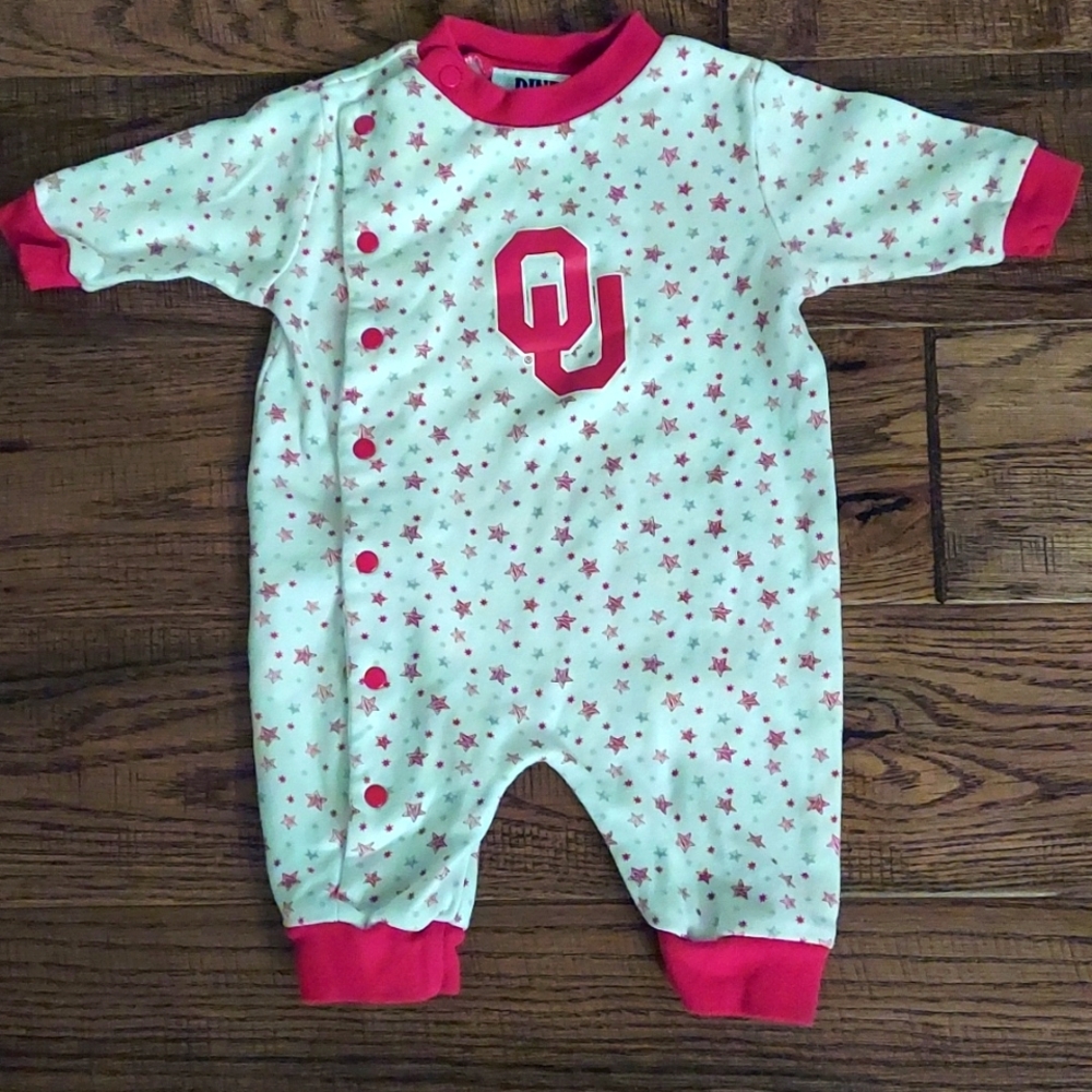 Oklahoma U adorable onesie.